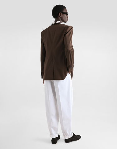 Bukser Dolce & Gabbana Dolce & Gabbana Cotton Gabardine Double Darts Pants Hvid | GP10DTFUFNVW0111, 2
