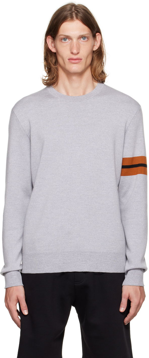 Sweater ZEGNA Striped Sweater Grå | UAM91-110, 0