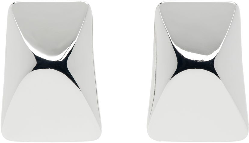 Øreringe Anine Bing ANINE BING Curved Rectangle Earrings Metalisk | A-15-10734-SLV1