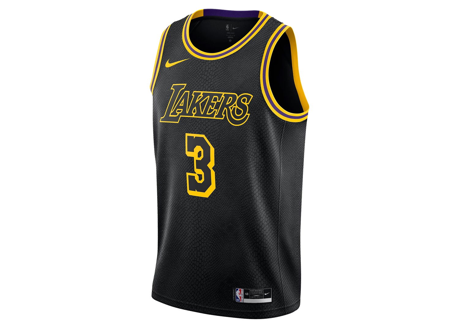 Jersey Nike NBA Lakers Anthony Davis Swingman Jersey Sort | DJ1433-010, 0