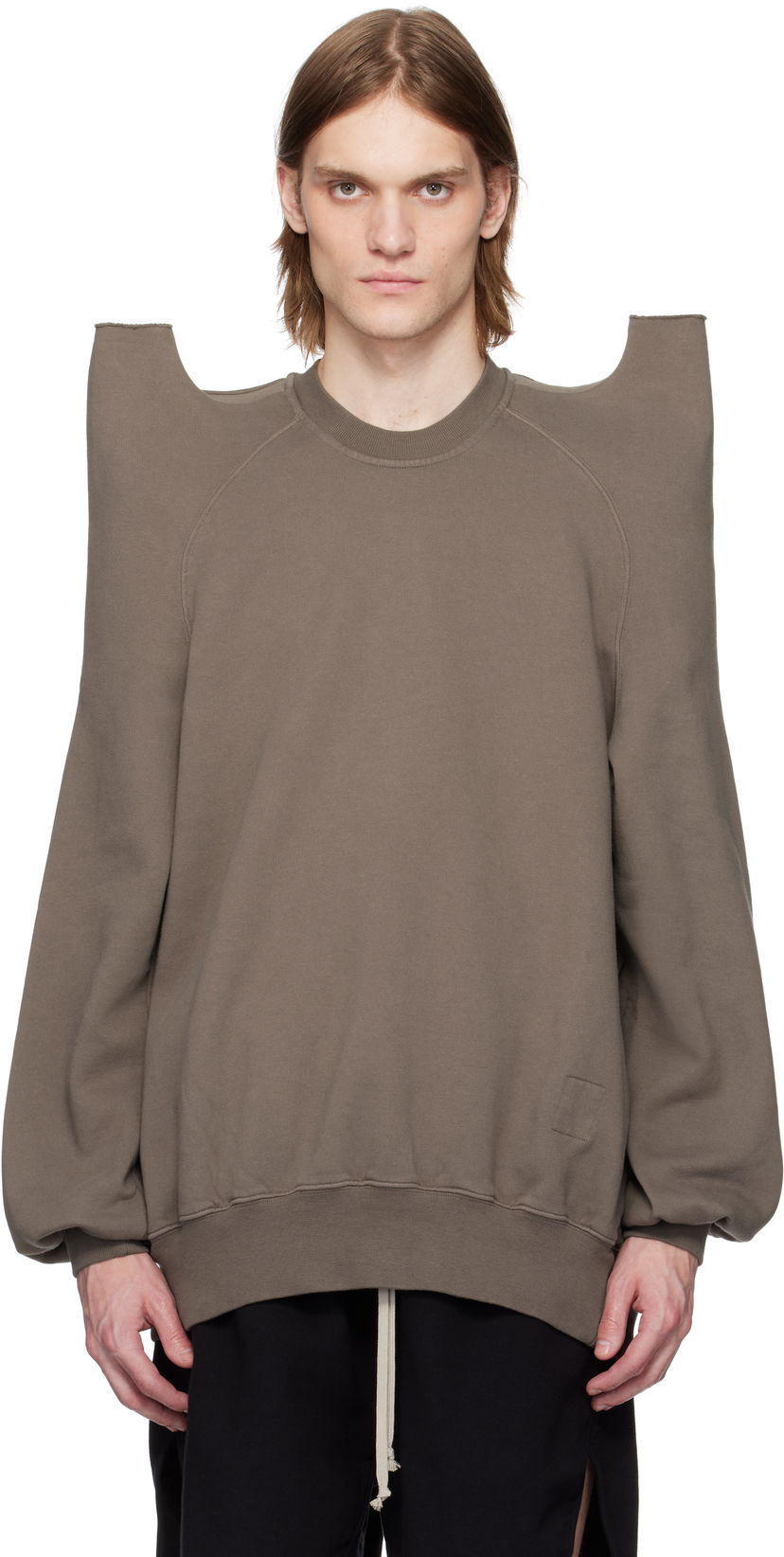 Sweater Rick Owens Rick Owens DRKSHDW Hollywood Tecsweat Sweatshirt Brun | DU01E3272 F