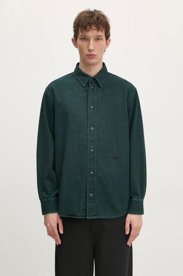 Skjorte 032C 032c Goya Denim Shirt Regular Fit Grøn | F24.URD.1341.450, 0