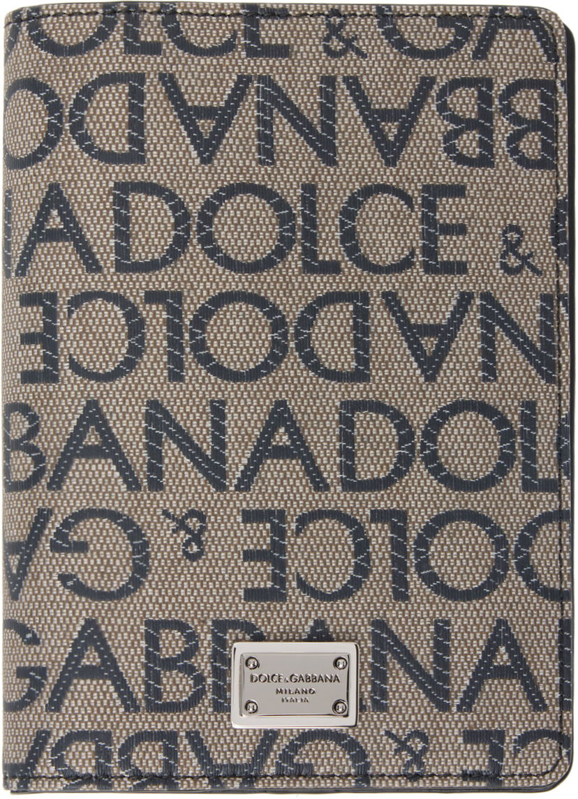 Tegnebog Dolce & Gabbana Brown & Black Jacquard Passport Holder Brun | BP2215AJ705