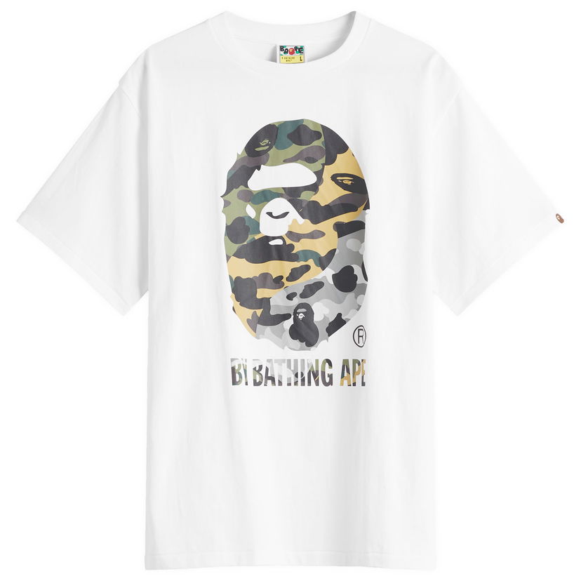 T-shirt BAPE 1St Camo Crazy T-Shirt Size Large Hvid | 001TEL301017M-WHT