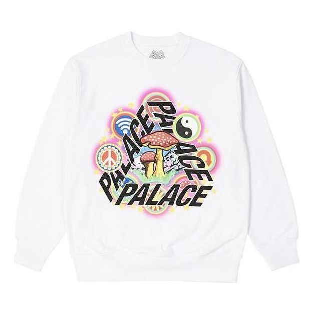 Sweatshirt Palace Palace Bun 5G Sweatshirt Hvid | P23CW037