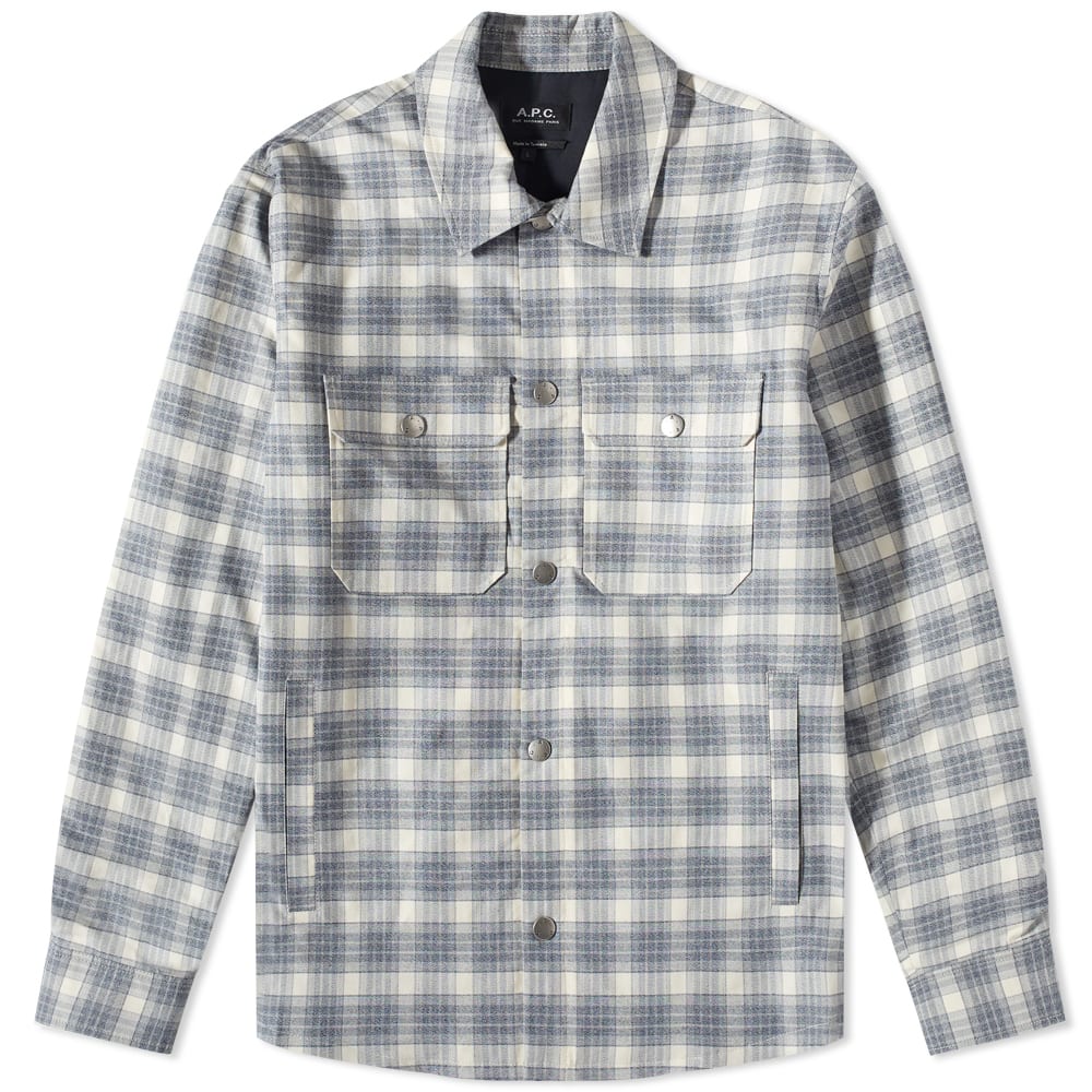 Skjorte A.P.C. Alex Check Shirt Grå | COGAX-H02625-AAD, 0