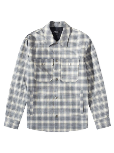Skjorte A.P.C. Alex Check Shirt Grå | COGAX-H02625-AAD