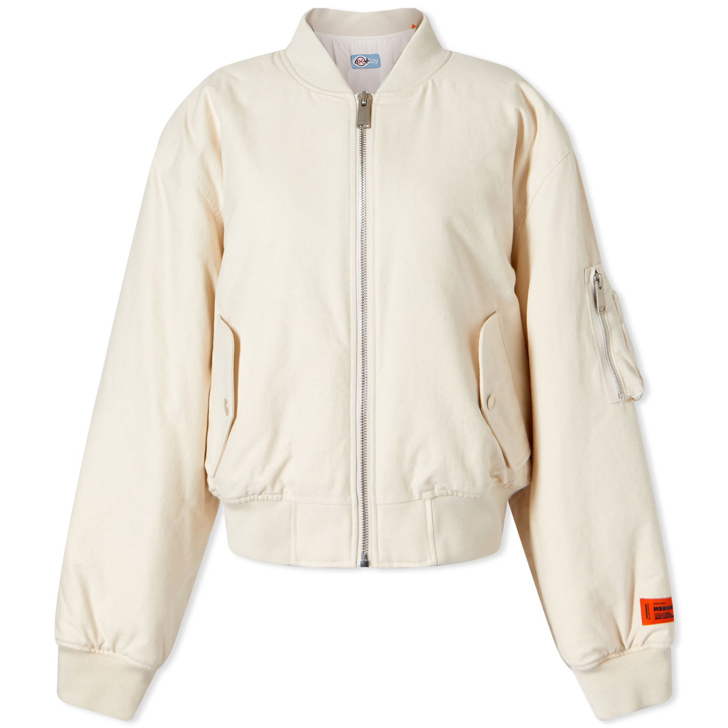Jakke HERON PRESTON Ex-Ray 8 Ball Canvas Bomber Jacket Beige | HWEH007S23FAB0020101, 0