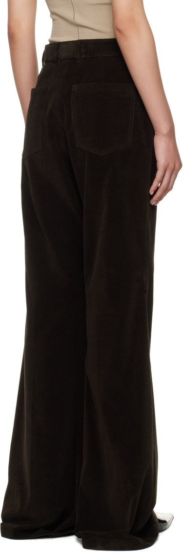 Bukser FERRAGAMO Ferragamo Flared Corduroy Trousers Brun | 785197, 2