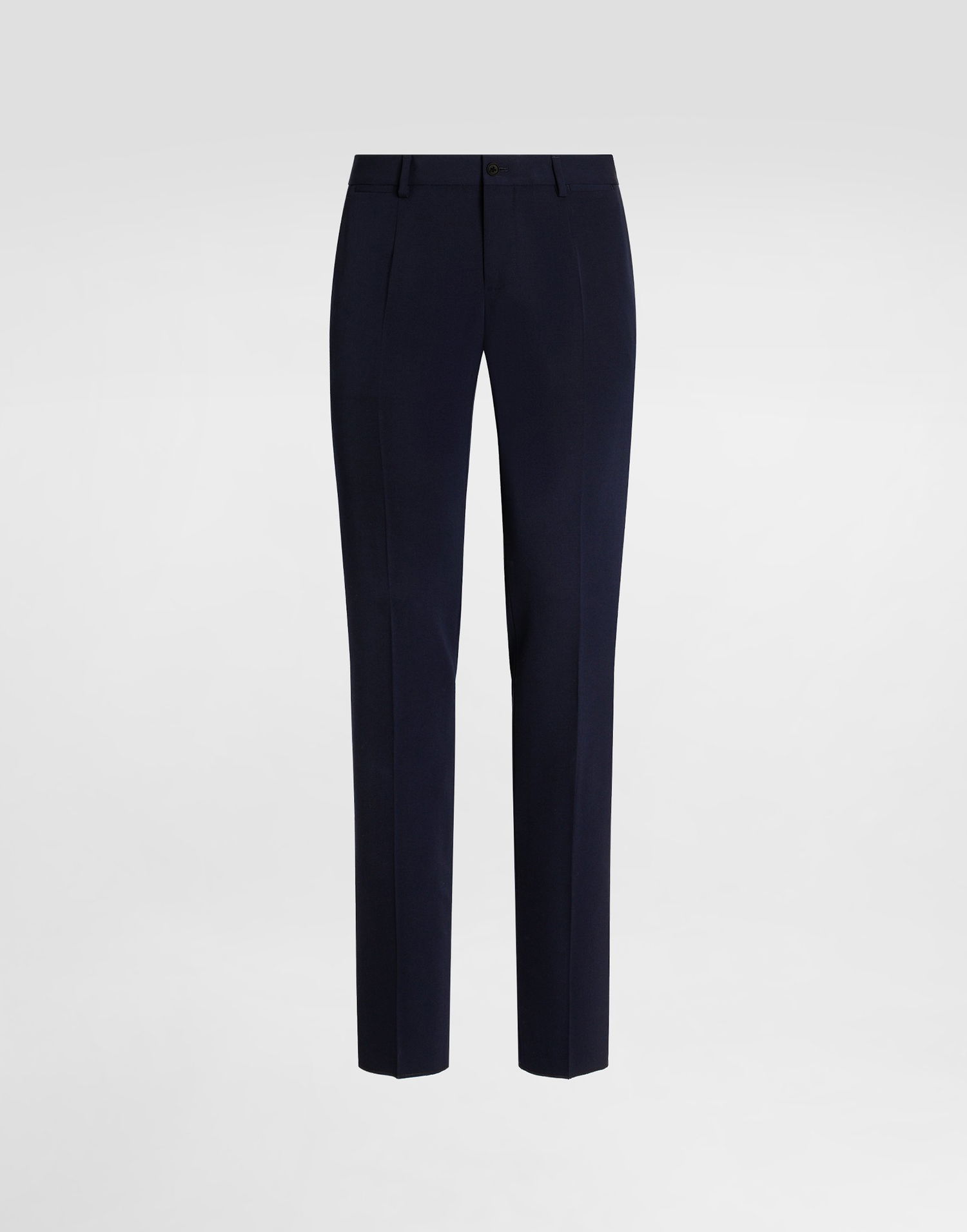 Bukser Dolce & Gabbana Dolce & Gabbana Bi-Stretch Wool Canvas Trousers 54 Mørkeblå | GY7BMTFUBGBB0665, 0