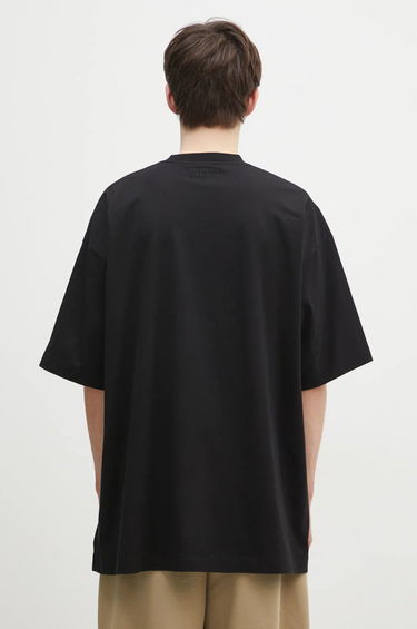 T-shirt VETEMENTS Oval Logo Oversized T-Shirt Sort | UA66TR605BW, 2