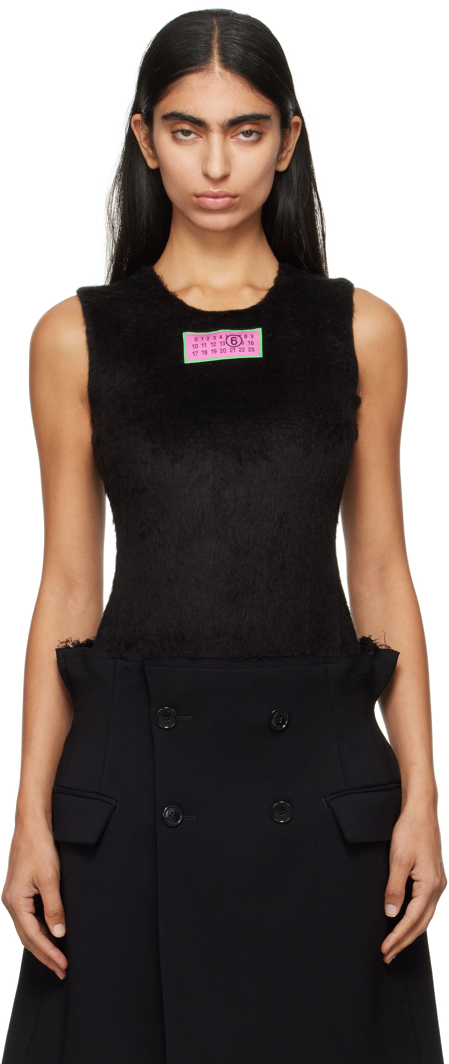 Krop Maison Margiela Lycra Jersey Bodysuit Sort | S62NA0073 MTJ012, 0