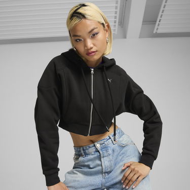 Sweatshirt Puma The Fast Race Cropped Hoodie Sort | 626650_01, 0