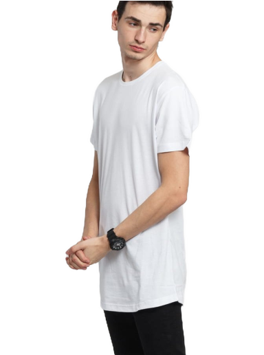 T-shirt Urban Classics Shaped Long Tee Hvid | TB638 White