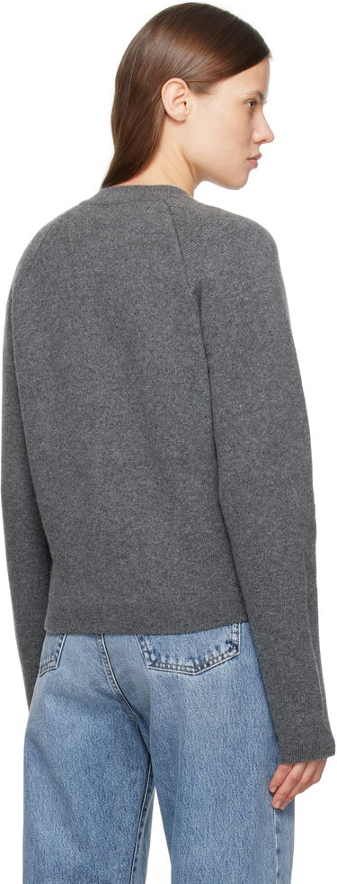 Sweater TOTEME TOTEME Hammered Button Cardigan Grå | 251-WRT4357-YA0132, 2
