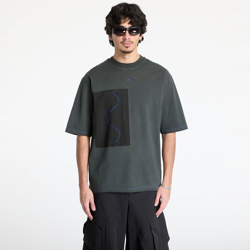 T-shirt A-COLD-WALL* A-COLD-WALL* Waveform T-Shirt Grøn | ACWMTS215 Black