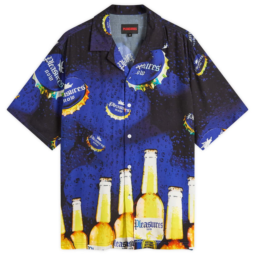 Skjorte Pleasures Pleasures Cerveza Vacation Shirt Blå | P25SU001-BLU