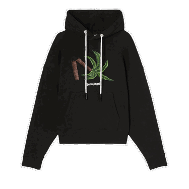 Sweatshirt Palm Angels Broken Palm Hoodie Sort | PMBB058S22FLE0171055, 0