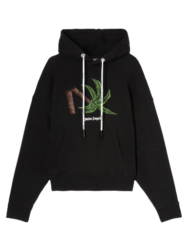 Sweatshirt Palm Angels Broken Palm Hoodie Sort | PMBB058S22FLE0171055