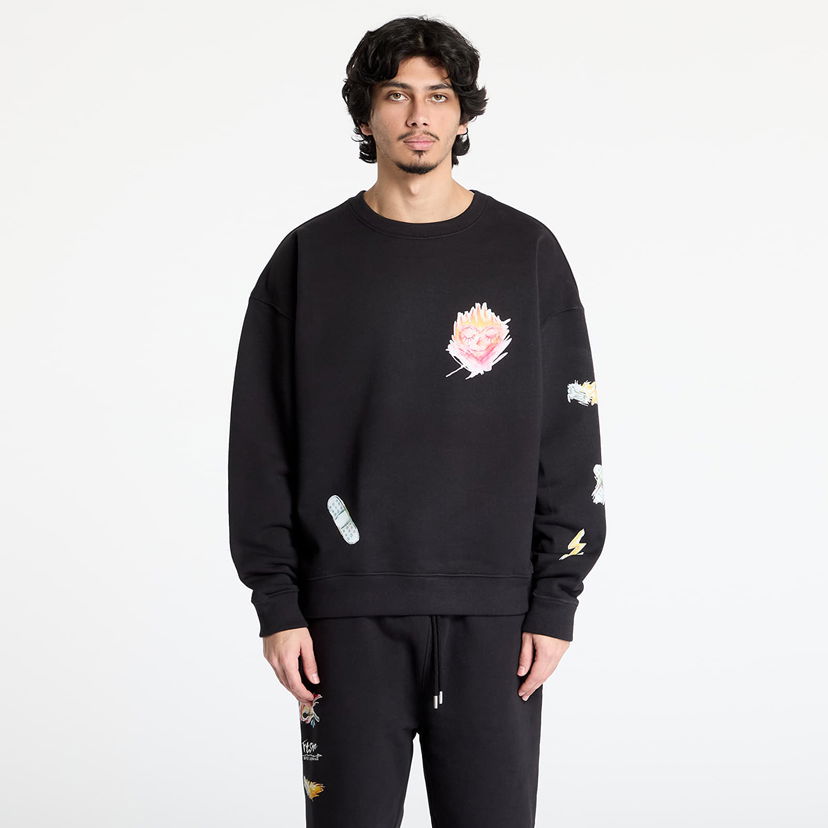 Sweatshirt Footshop FTSHP x Kurňavka Crewneck Sort | FTSHP_476