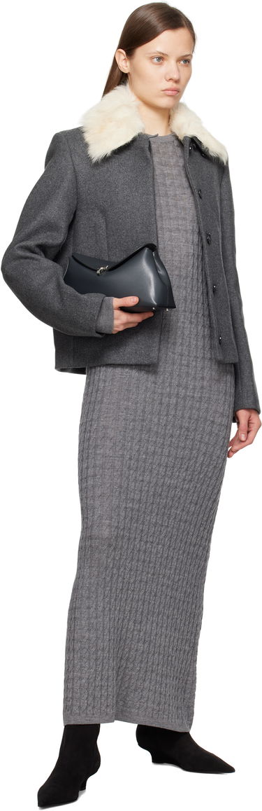 Sweater TOTEME TOTEME Cable Knit Maxi Dress Grå | 251-WRD0142-YA0036, 3