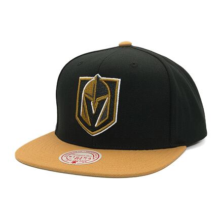Kasket Mitchell & Ness Vegas Golden Knights Team 2 Tone 2.0 Snapback Hat Sort | HHSS5367-VGKYYPPPBKGD