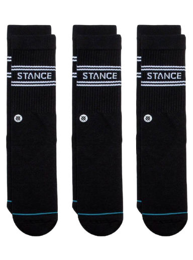Sokker Stance Basic 3 Pack Crew Sort | A556D20SRO-BLK