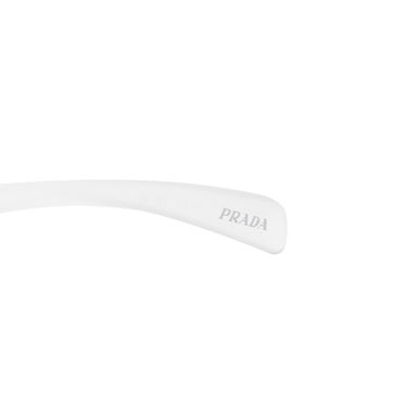 Solbriller Prada Frosted Crystal Sunglasses With Clear Mirrored Lenses Hvid | 0PR-A23S-60-14V60H, 3