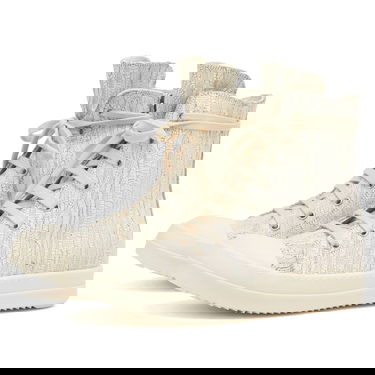 Sneakers og sko Rick Owens Rick Owens DRKSHDW Denim Leather High-Top 36 Hvid | DS01E3800-SMMC-1111, 2