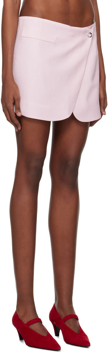 Nederdel Coperni Coperni Tailored Wrap Miniskirt Lyserød | COPJ24834, 1