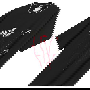 T-shirt Napapijri Martine Rose Striped Rib Neck Oversized Graphic T-Shirt Sort | NP0A4I56-941, 0