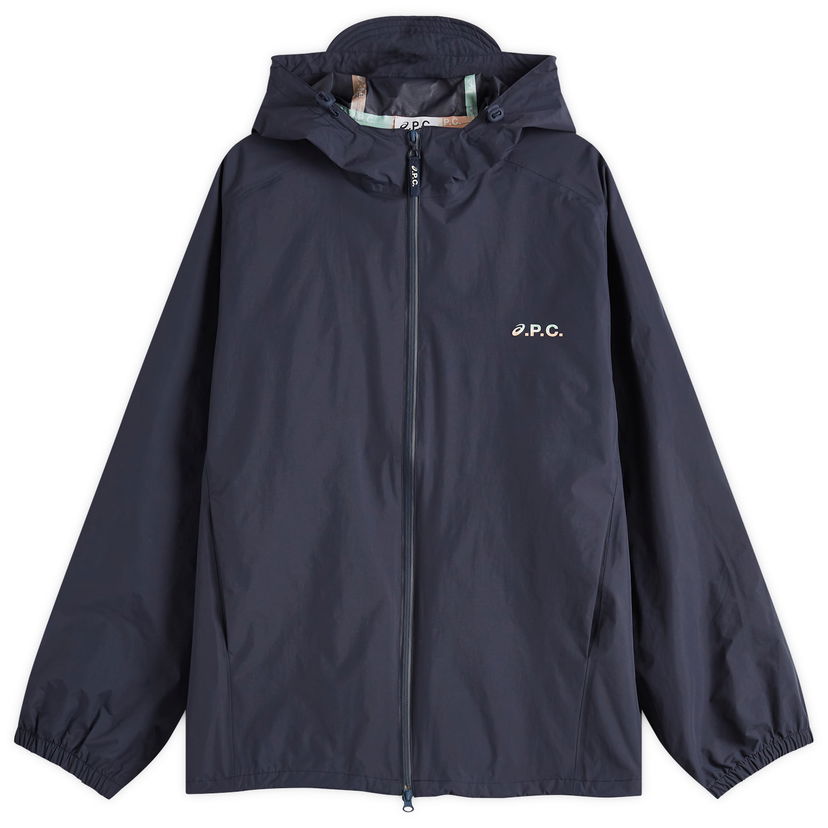 Vindjakke A.P.C. Men's Meadow Water Repellant Jacket Mørkeblå | PSAKM-M32001-IAK