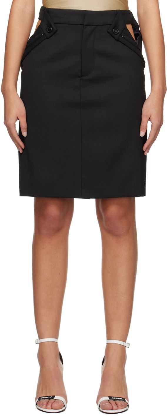 Nederdel Coperni Coperni Open Hip Miniskirt Sort | COPJ48BIS111