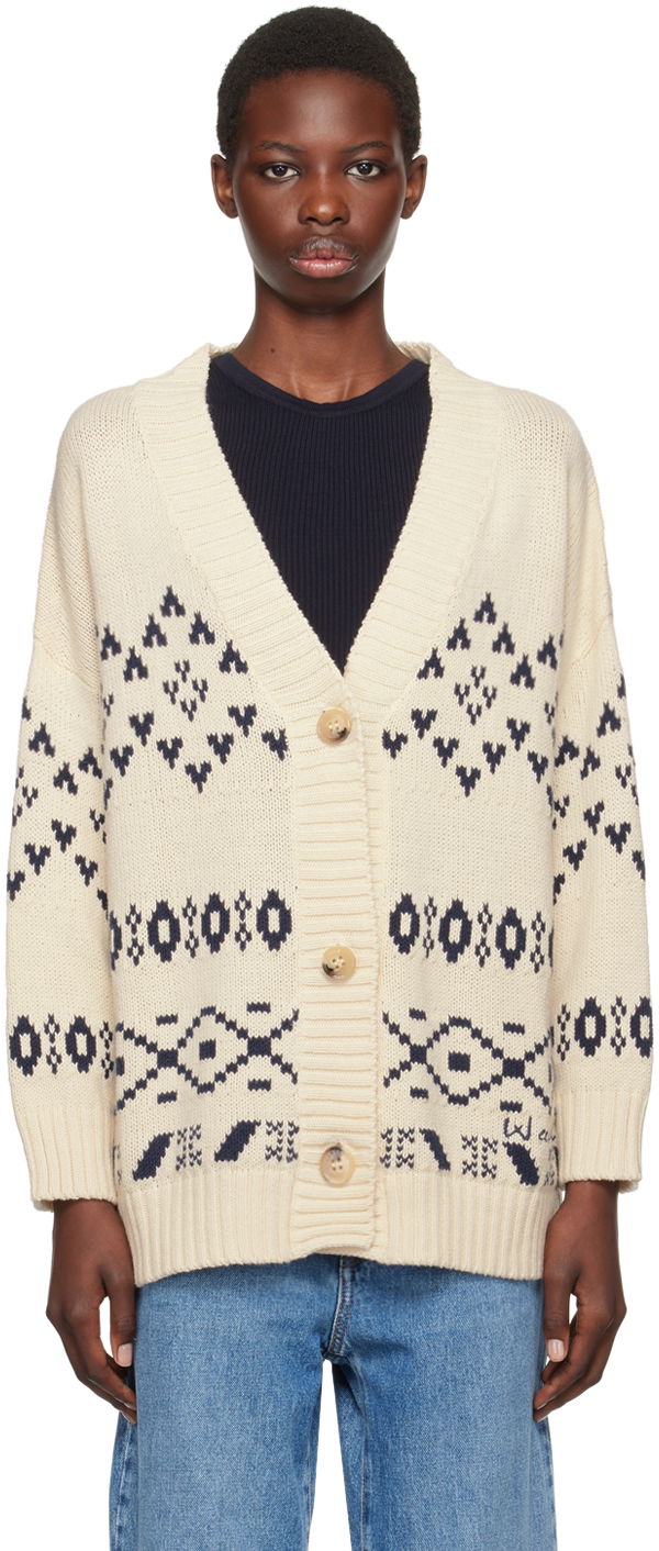 Sweater Max Mara Weekend Max Mara Acacia Knit Cardigan Hvid | 2425346031600