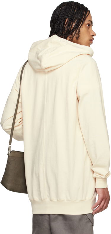 Sweatshirt Rick Owens Rick Owens Heavy Jersey Hoodie Beige | RU01E5282 BA, 2