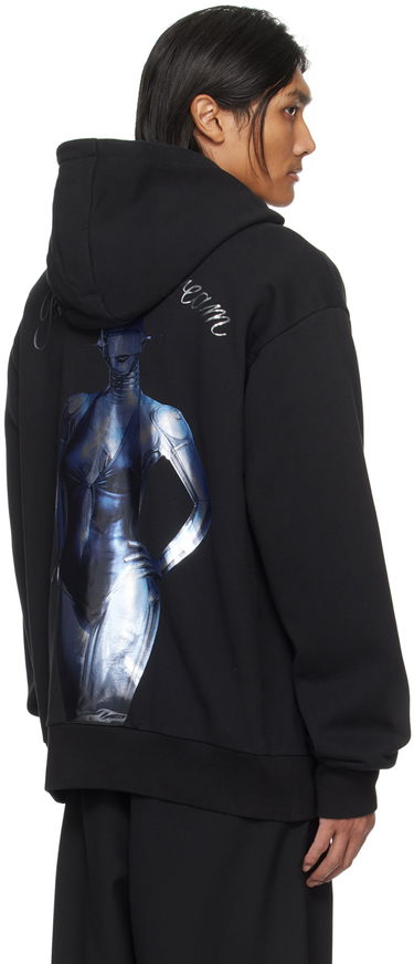 Sweatshirt Stella McCartney Robot Zip-Up Hoodie Sort | 6J02743SPY81, 2