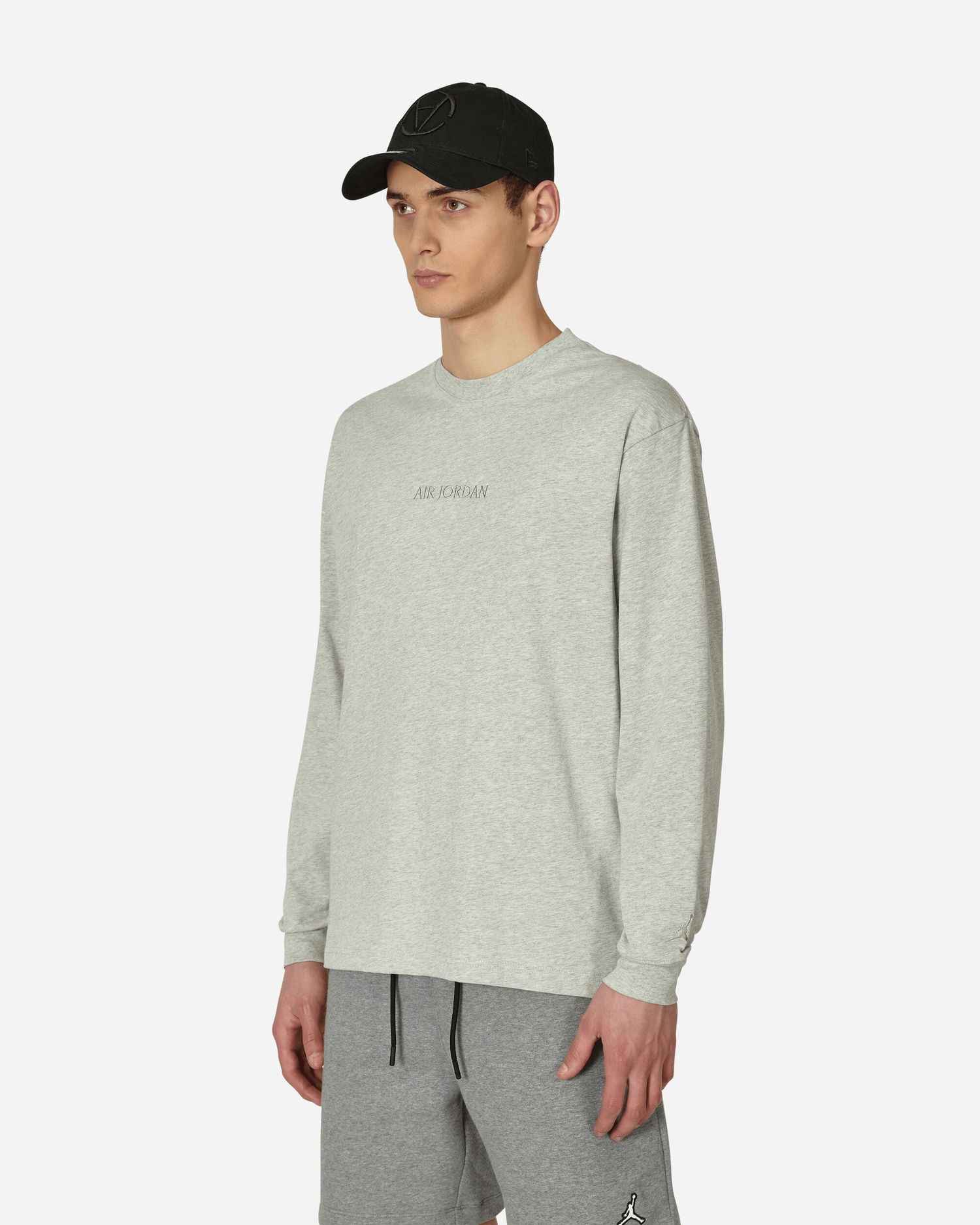 T-shirt Jordan Wordmark Longsleeve T-Shirt Grå | FJ0702-050, 1