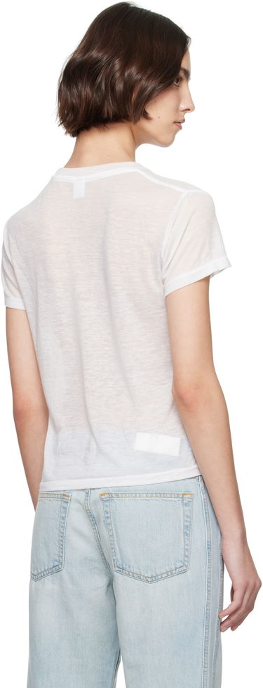 T-shirt RE/DONE Re/Done Classic Burnout 'Cowgirl' T-Shirt Hvid | 792-02WCGT334, 2