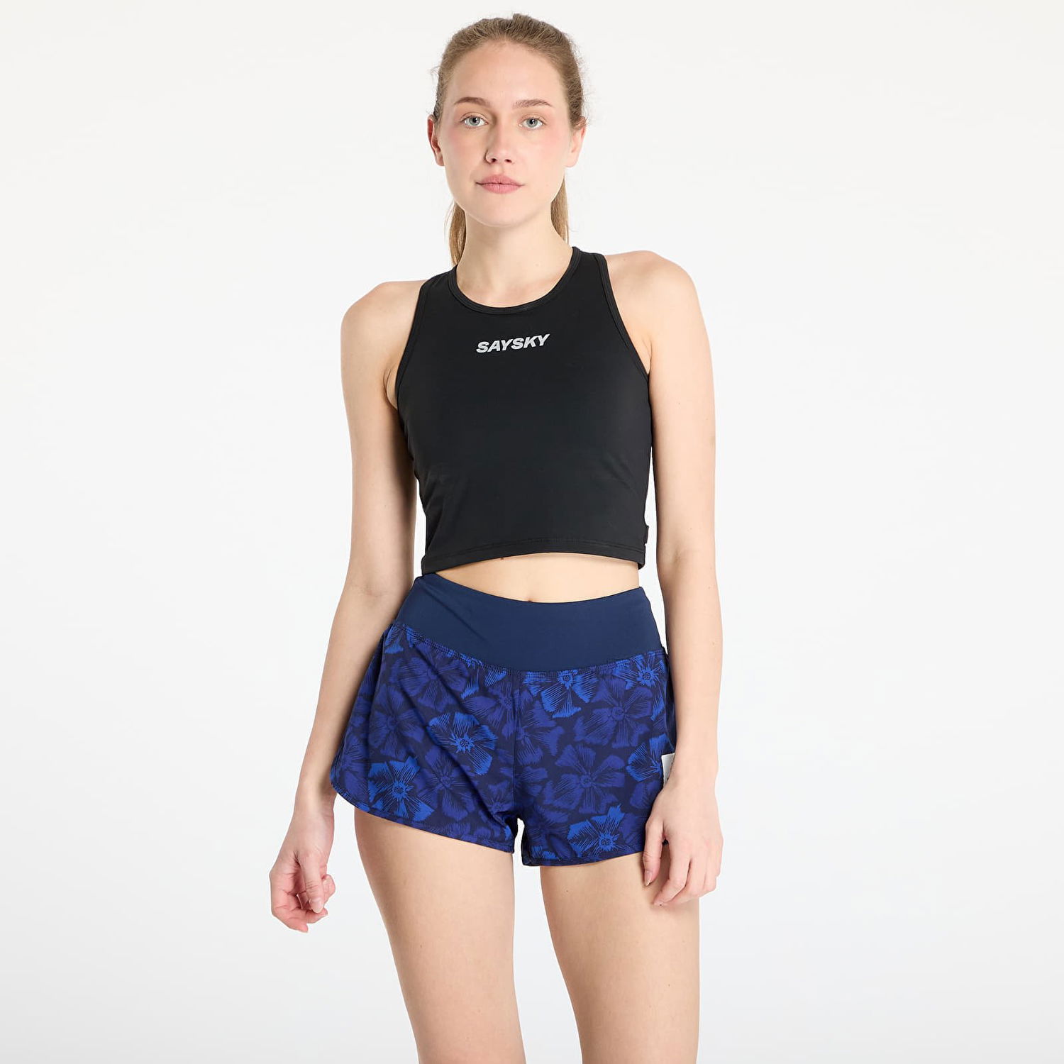 Tanktop Saysky SAYSKY Flow Race Crop Top Sort | XWRSB61C901, 0