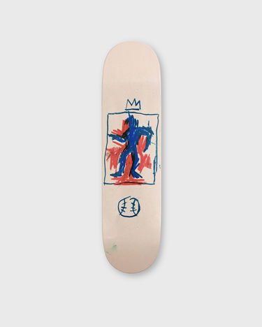 Skøjte The Skateroom Jean-Michel Basquiat King of Baseball Skateboard Deck Beige | KING-OF-BASEBALL, 0