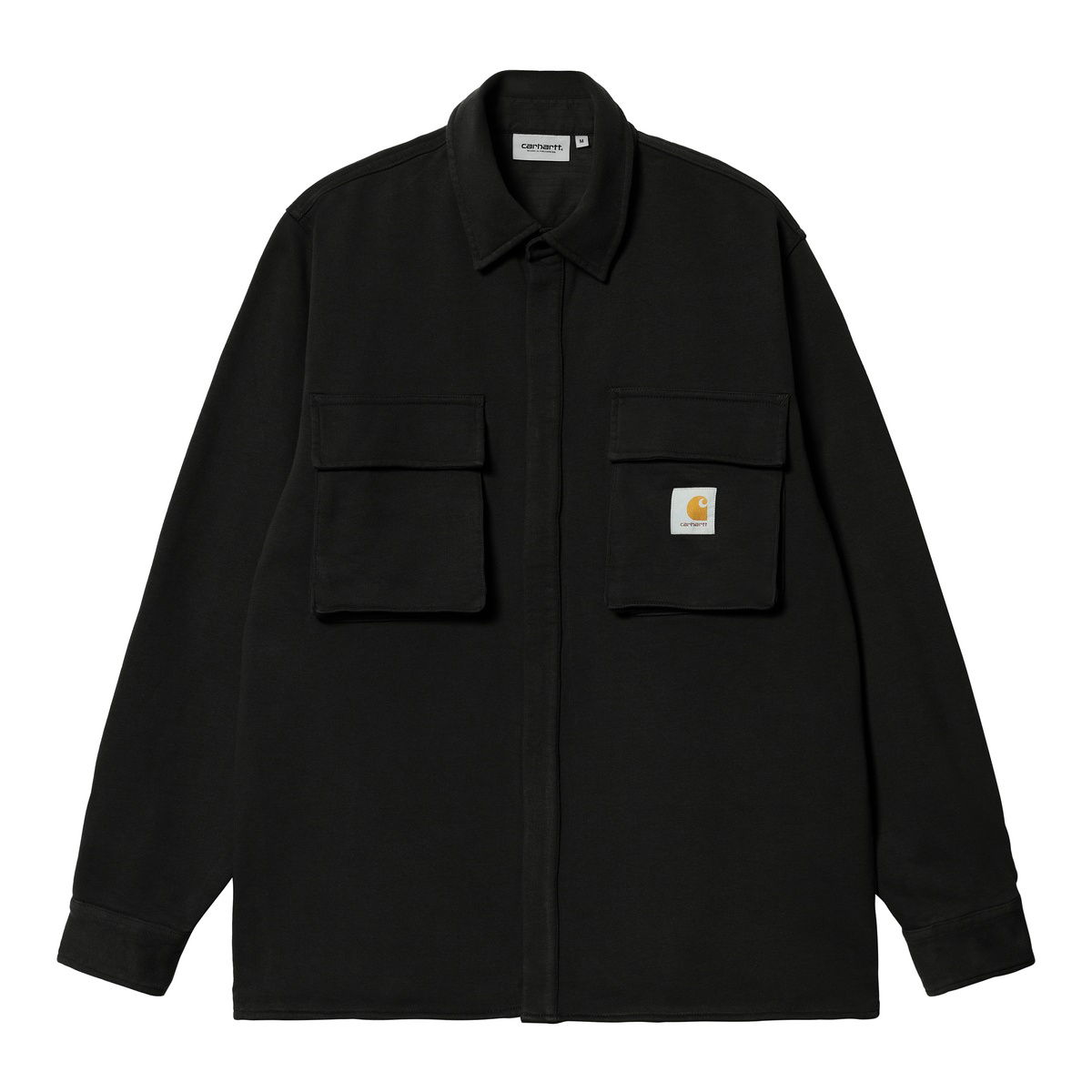 Jakke Carhartt WIP Wade Sweat Shirt "Black stone washed" Sort | I030920_89_06, 0