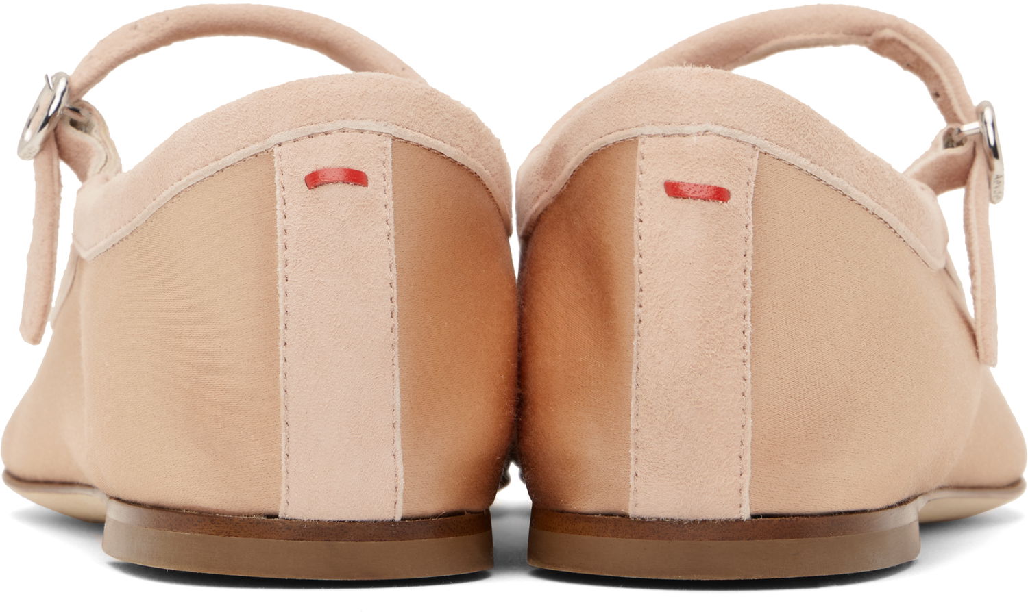 Tilbehør Aeyde Aeyde Uma Satin Toe-Cap Ballerina Flats Lyserød | A11-FL-RKLS08FL169-SS25-960-067, 1