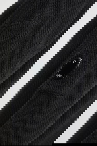 Sweater C.P. Company C.P. Company Ribbed Knit Sweater with Lens Detail Sort | 19CMKN015A006608A, 3
