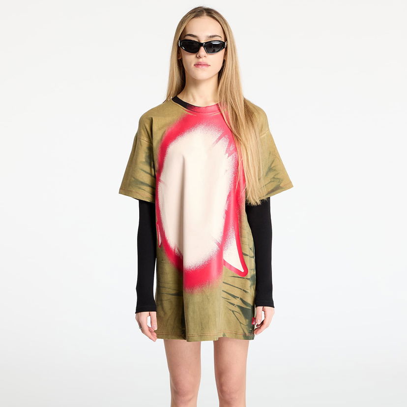 T-shirt Diesel Diesel D-Fanty T-Shirt Dress Grøn | A17231_0HQAS Brown