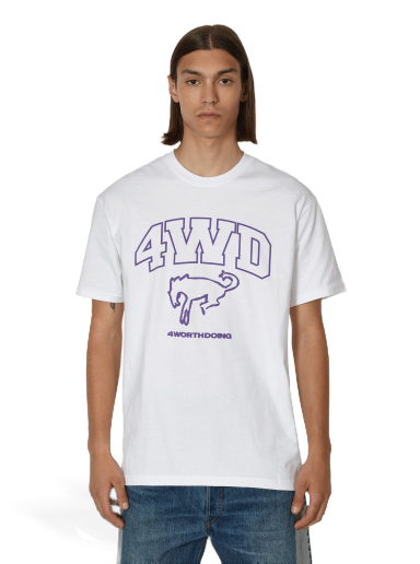 T-shirt 4 WORTH DOING Horse Mascot T-Shirt Hvid | 4WDSS23SS5 WHITE