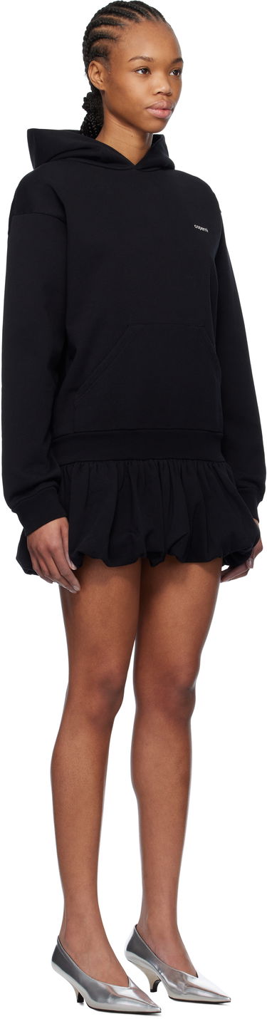 Sweatshirt Coperni Coperni Basque Logo Hoodie Minidress Sort | COPJS119F5010, 1