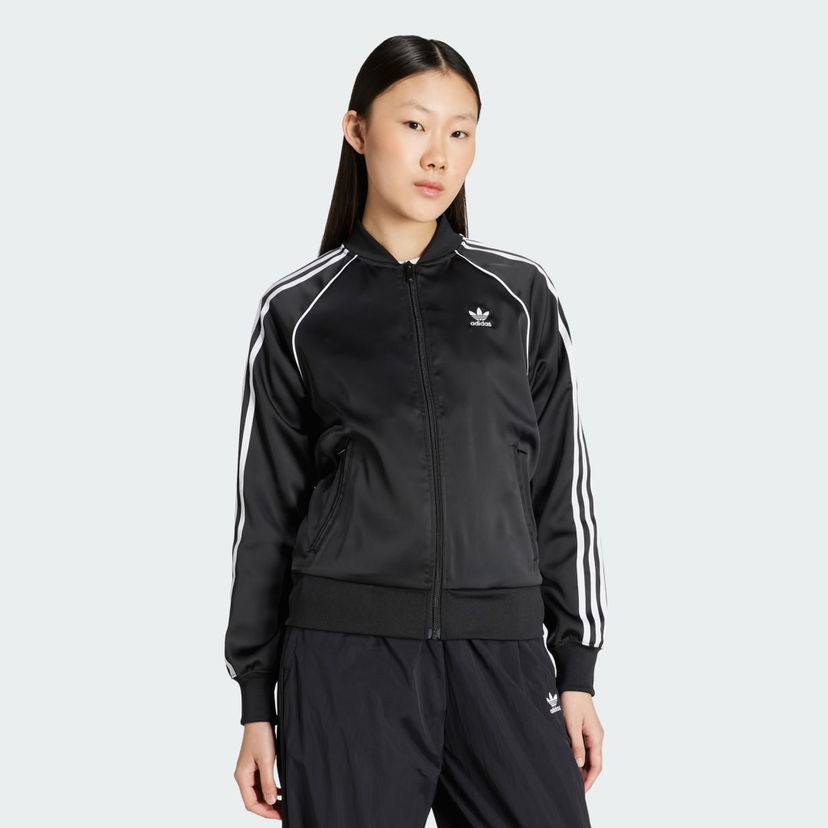 Jakke adidas Performance Adicolor SST Satin Track Top Sort | JZ6733