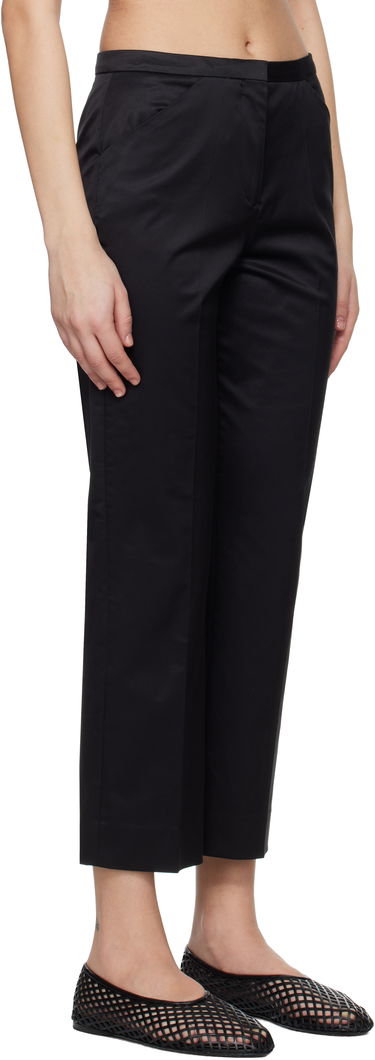 Bukser TOTEME TOTEME Cropped Straight Trousers Sort | 252-WRB0248-FB0391, 1