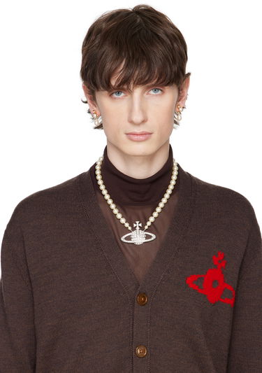 Halskæde Vivienne Westwood Vivienne Westwood Pearl Bas Relief Choker Necklace Hvid | 63010099-02P104-CN, 1