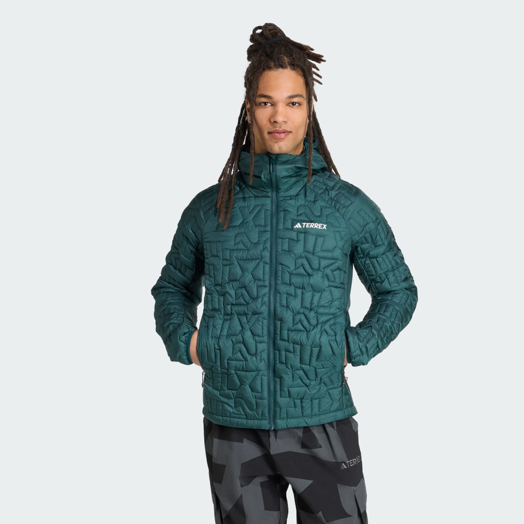 Jakke adidas Performance Terrex Xperior PrimaLoft Loose Fill Insulated Hooded Jacket Grøn | JM4877, 0